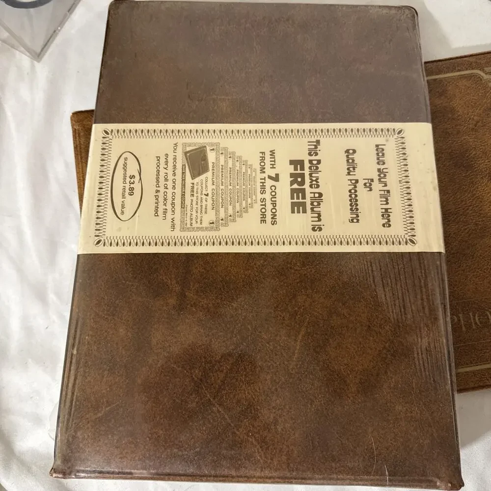 Lot Of 2 Vintage 20th Century Photo Album 13” x 9” x 1-1/2” - deluxe promotion